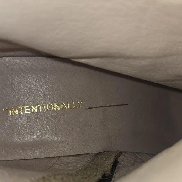 INTENTIONALLY BLANK Olive Ankle Boots - Picture 7 of 14
